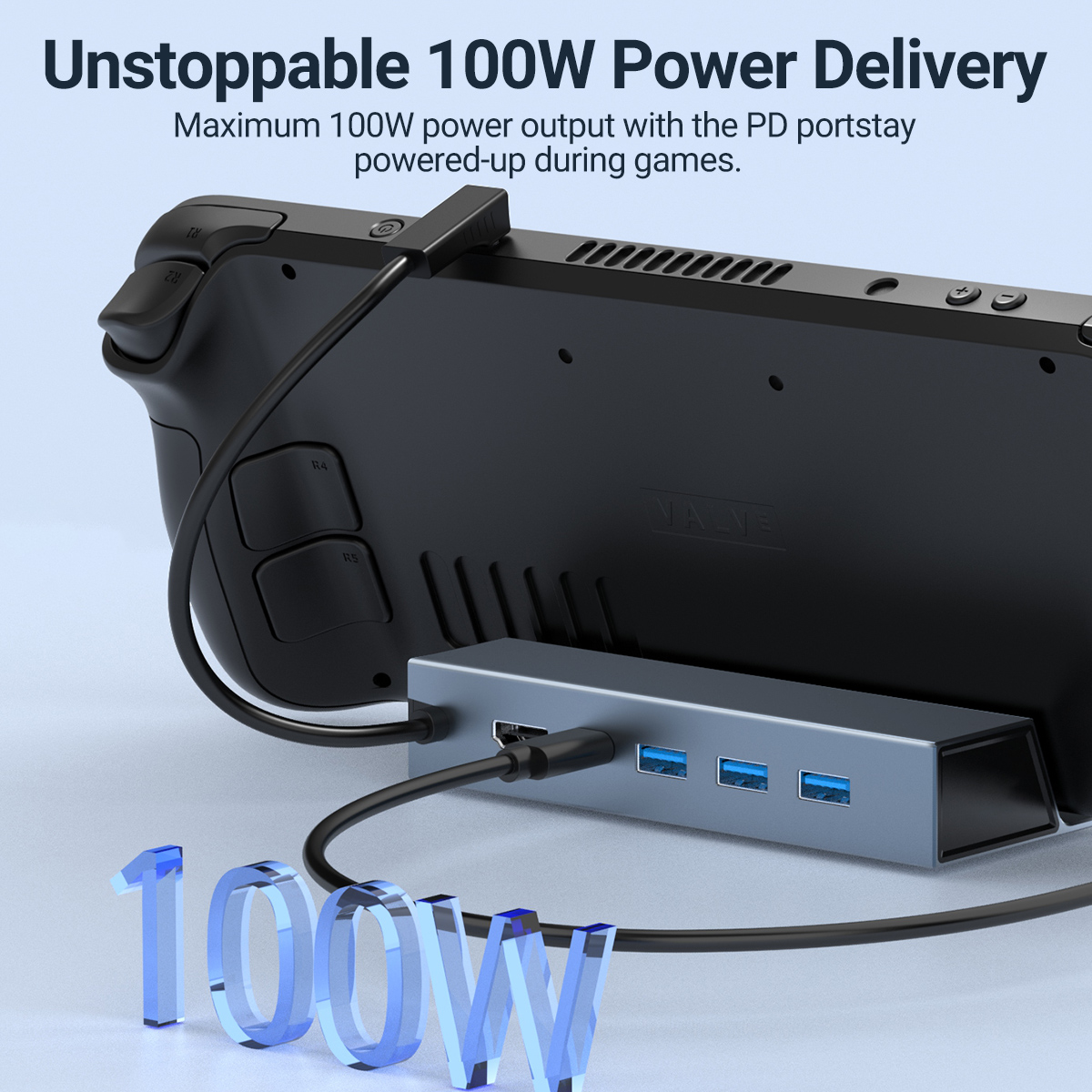5 In 1 USB-C Game Hub Type-C C - огляд і ціна Gaming Console Steam Deck