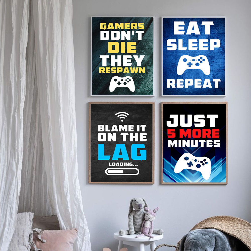 Gaming Quotes Art Painting Con - огляд і ціна Gaming Console Picture