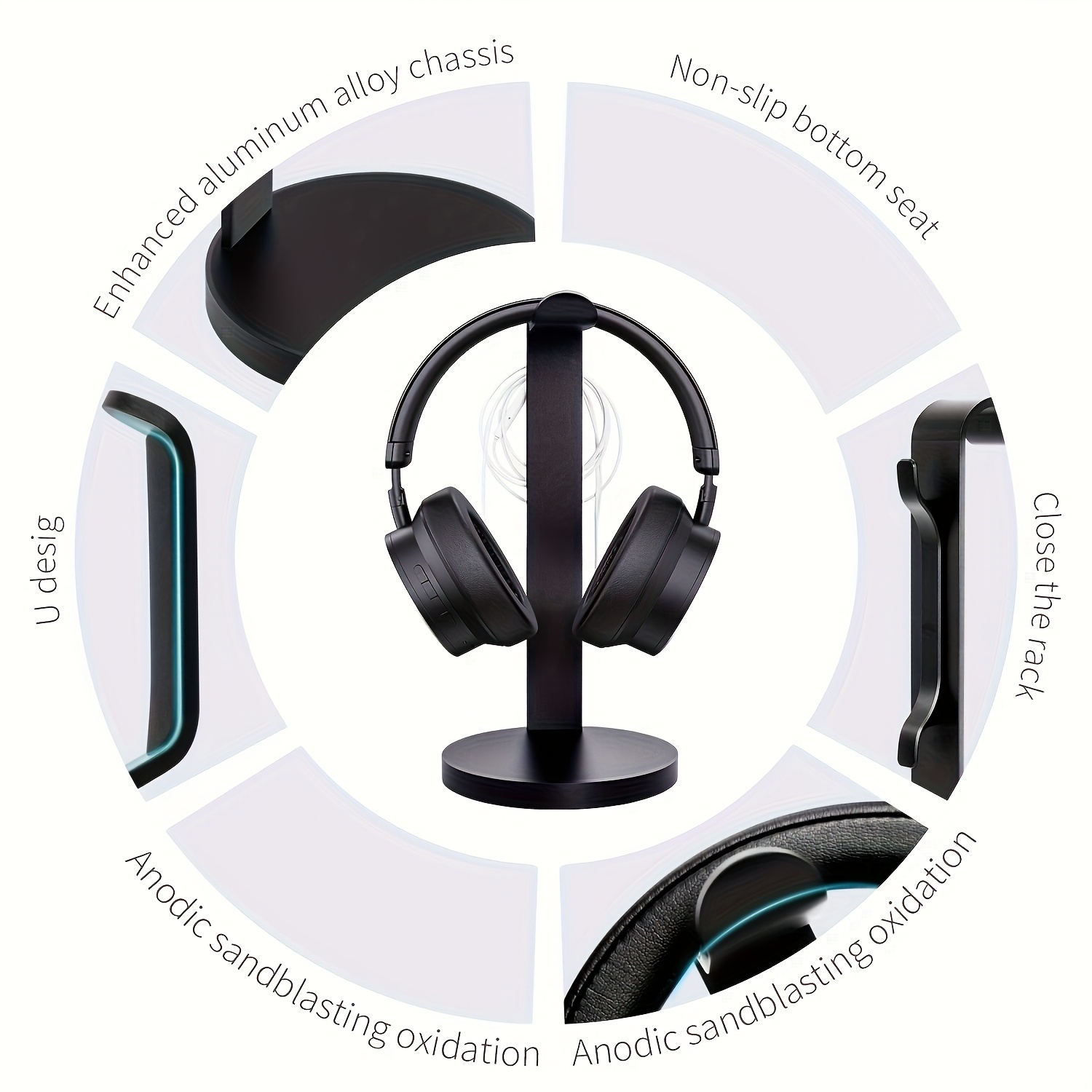 Aluminum Alloy Headphone Stand - огляд і ціна Gaming Headset Wired