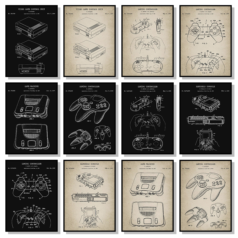 Vintage Game Console Blueprint - огляд і ціна Gaming Console Picture