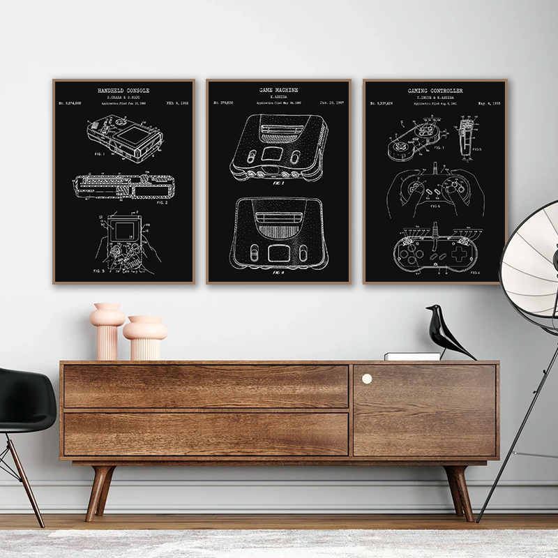Vintage Game Console Blueprint - огляд і ціна Gaming Console Picture