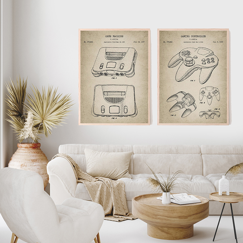 Vintage Game Console Blueprint - огляд і ціна Gaming Console Picture