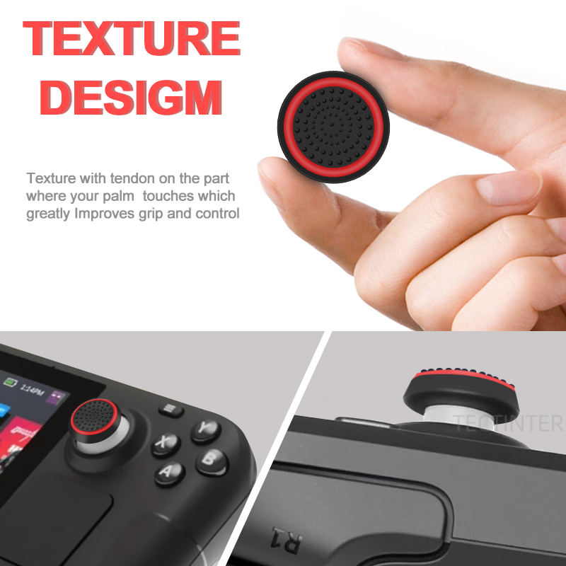 2/4Pcs Silicone Thumbstick Joy - огляд і ціна Gaming Console Steam Deck