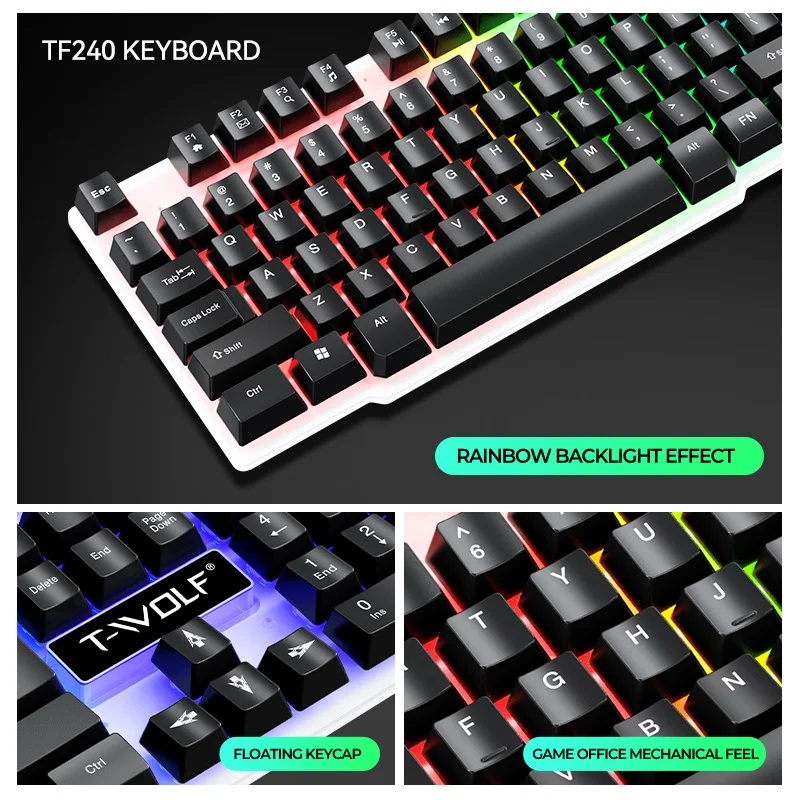NEW USB Keyboard And Mouse Gam - огляд і ціна Gaming Headset Wired