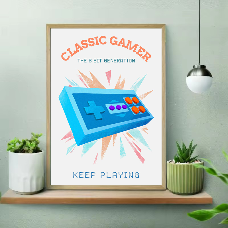 Retro Colorful Gamer with Joys - огляд і ціна Gaming Console Picture