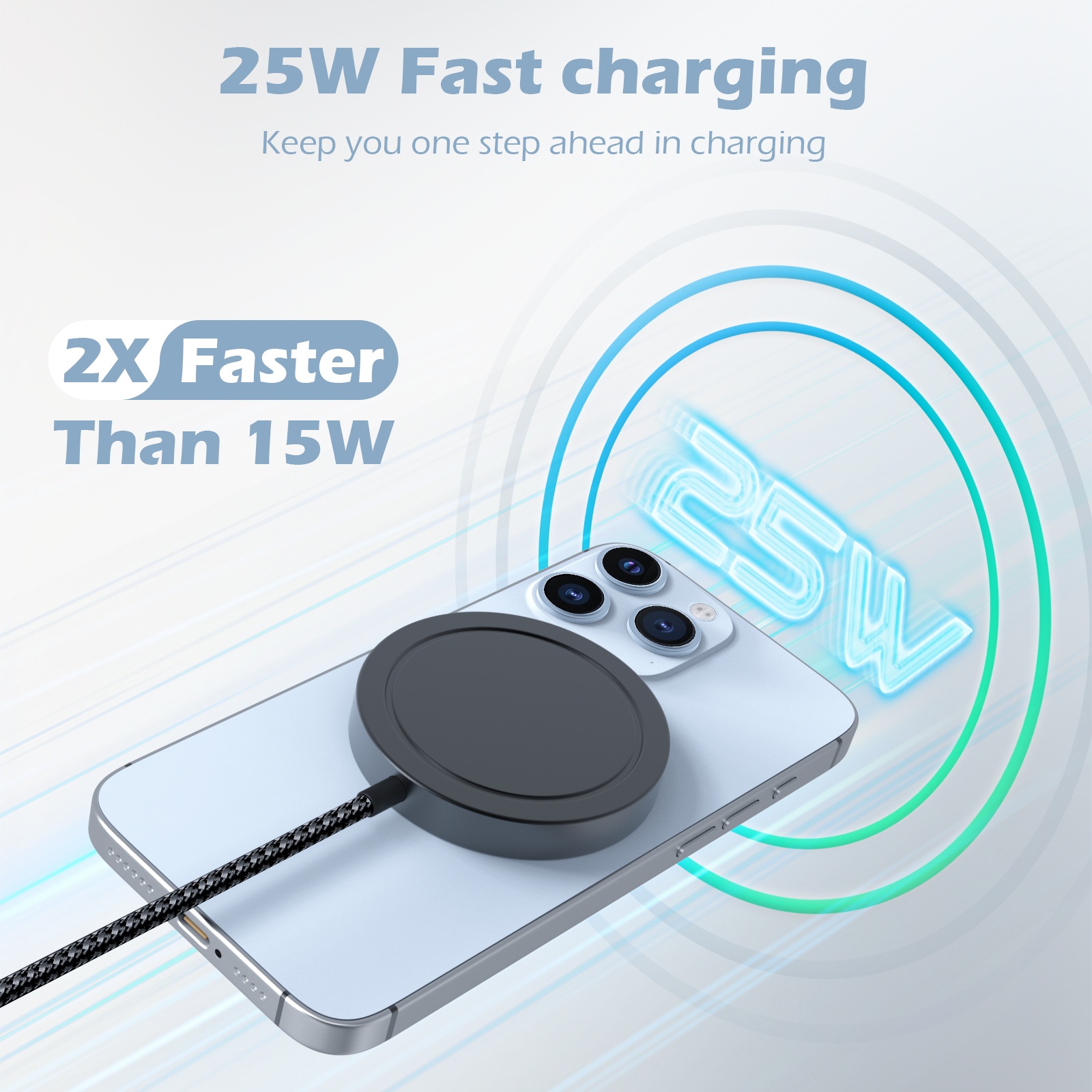 25W Magnetic Wireless Charger  - огляд і ціна Controller Charging Dock