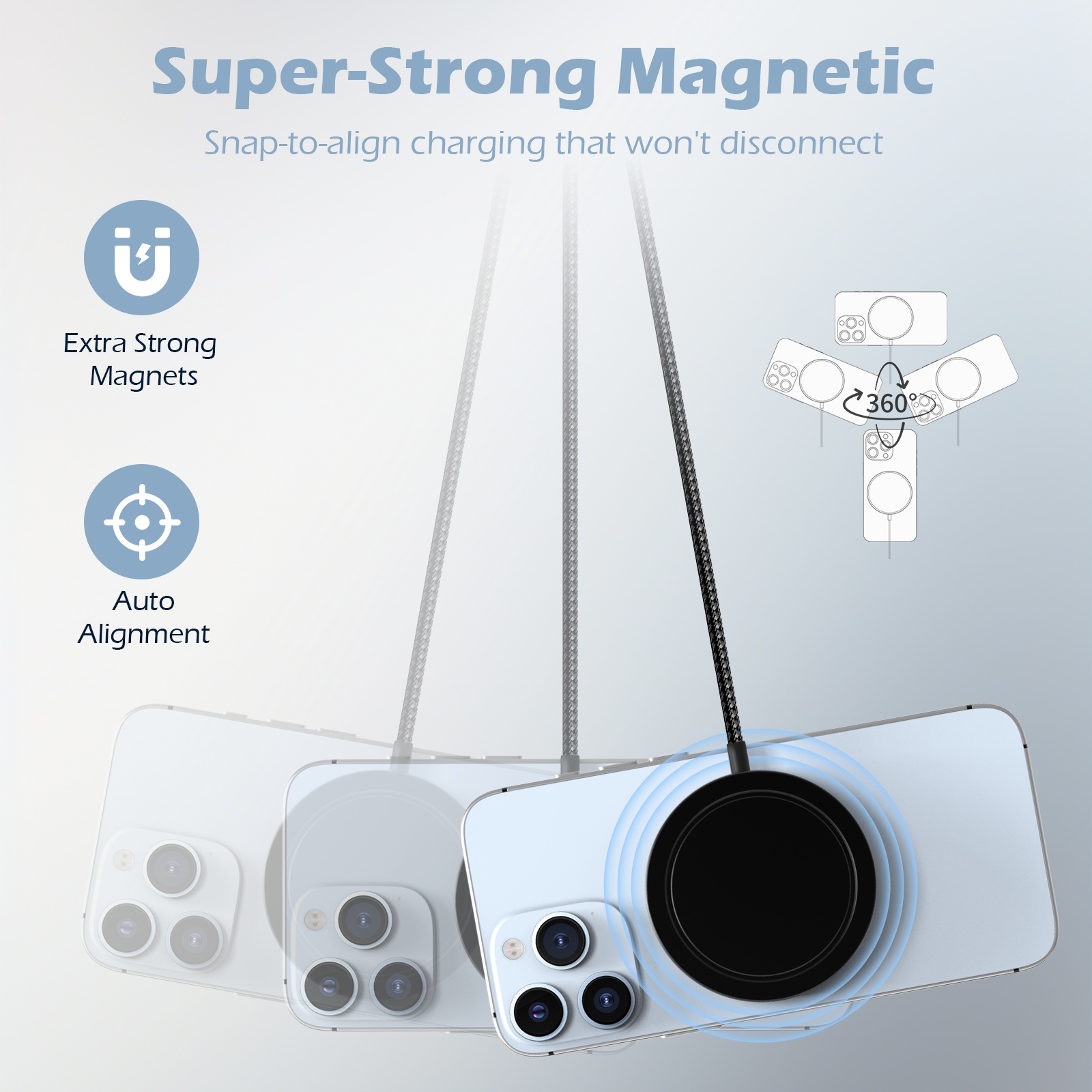 25W Magnetic Wireless Charger  - огляд і ціна Controller Charging Dock