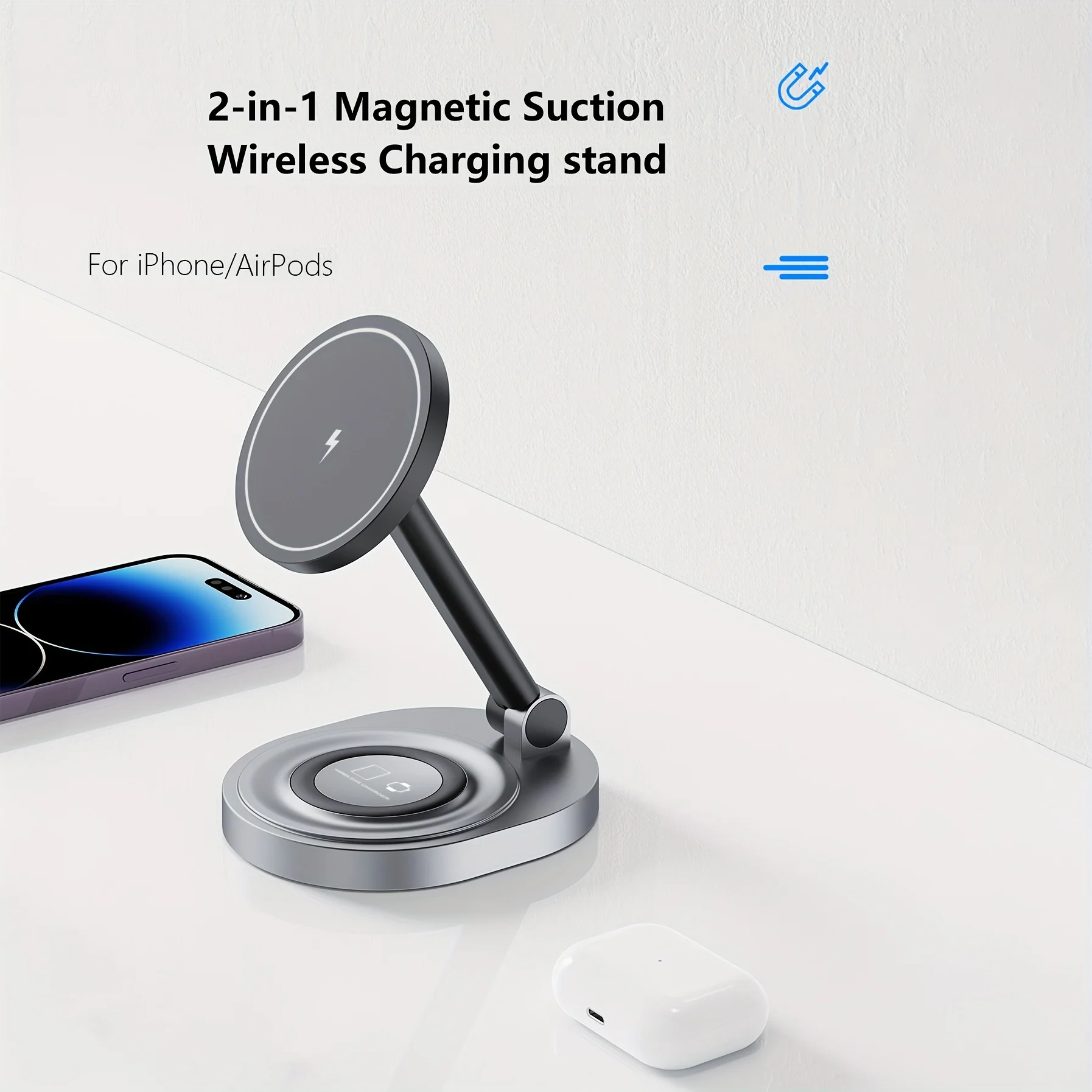 2 In 1 Magnetic Wireless Charg - огляд і ціна Controller Charging Dock