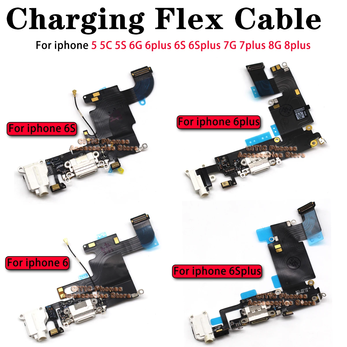5pcs For iPhone 6 6S 7 8 Plus  - огляд і ціна Controller Charging Dock