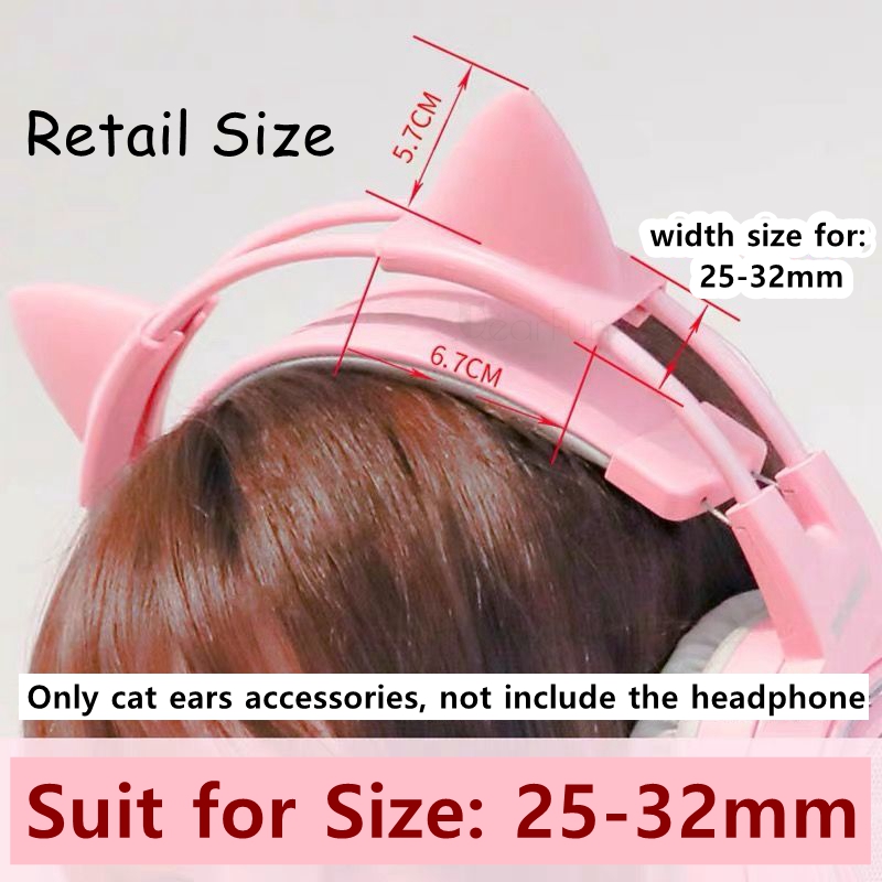 Pink Silicone Cat Ears Pendant - огляд і ціна Gaming Headset Wired